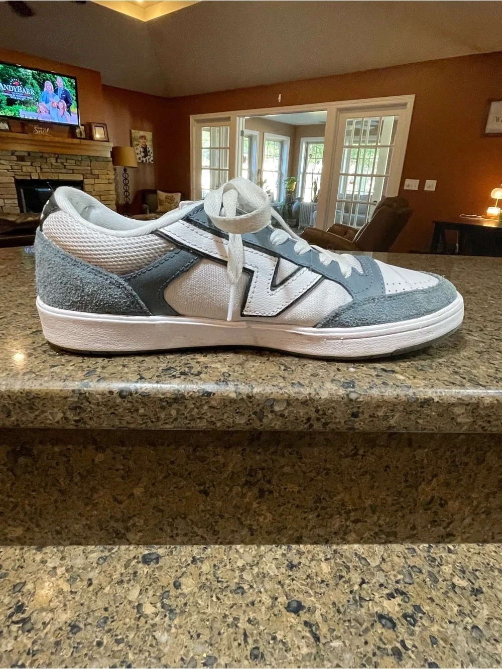 Vans Lowland CC Freshman Shoes Stormy Weather Mens 9 Womens 10.5 Blue/Gray White